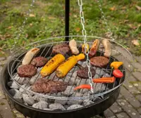 Bbq vuurschaal met driepoot - image 2