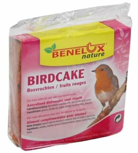 Birdcake bosvruchten voor buitenvogels