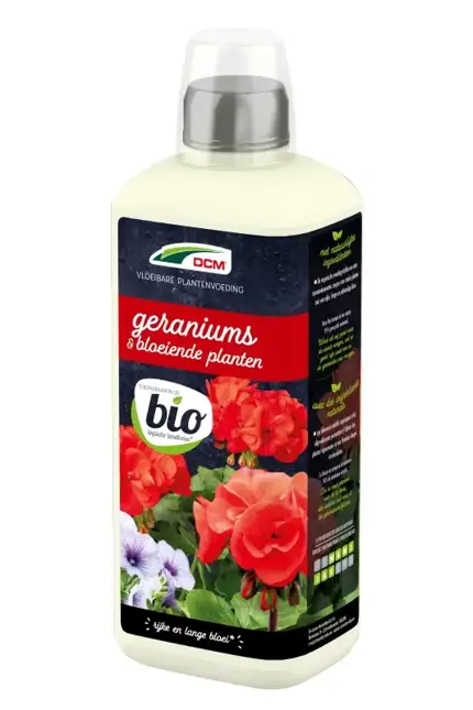 DCM Vloeibare Meststof Geraniums & Bloeiende Planten 0,8 l