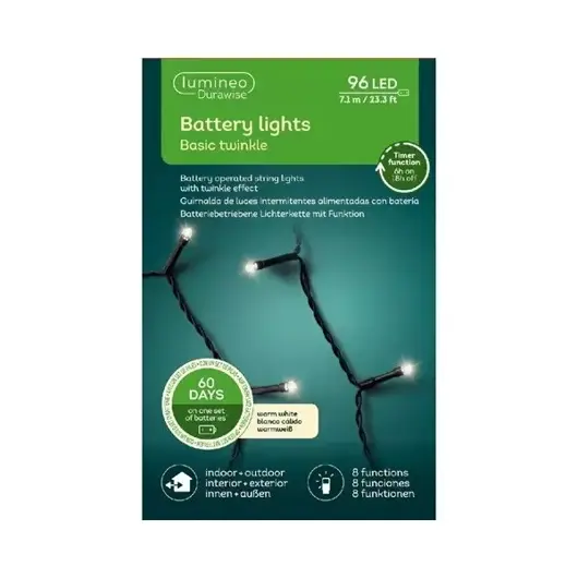 Durawise twinkle lights 96L 7,1m - warm wit - image 2