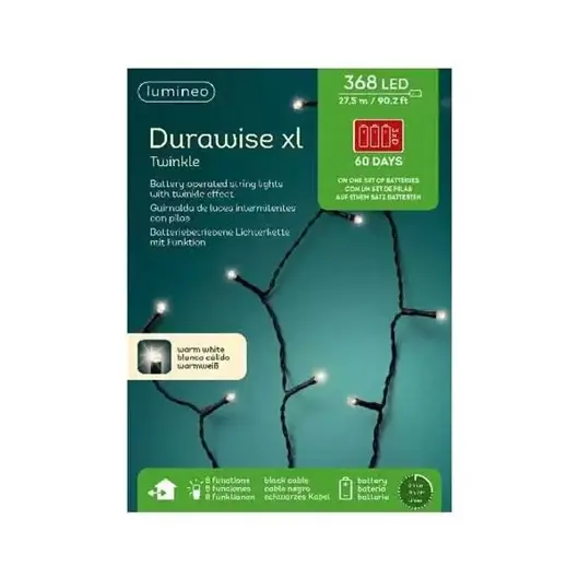 Durawise XL twinkle lights 368L 27,5m warm wit - image 2