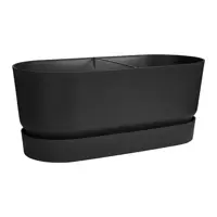 Elho Greenville Terrace Trough 80cm wheels - living black - image 2