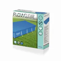 Flowclear afdekzeil voor rechthoekig Bestway steel pro zwembad 4,00 x 2,00 meter - image 1