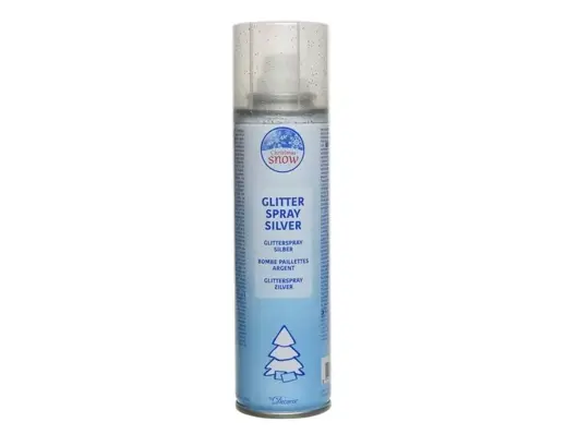 glitterspray zilver 100 ml