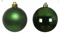 Kerstbal glas d3.5cm mix d.grn 16st - afbeelding 2