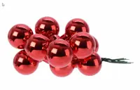 Kerstbal glas drd d3cm rood 12st - image 2