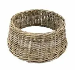 Kerstboomhuls antique grey d65cm h26cm rotan