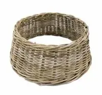 Kerstboomhuls antique grey d65cm h26cm rotan