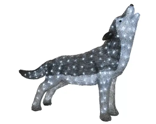 LED acryl wolf