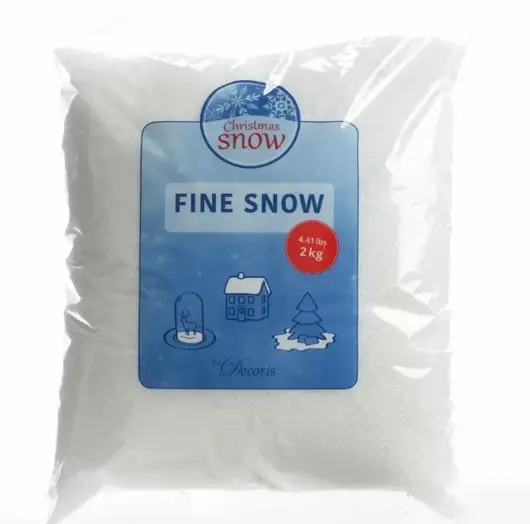 Sneeuw polyester fijn 2kg wit - image 1