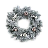 Snow wreath pe berry cones d42cm