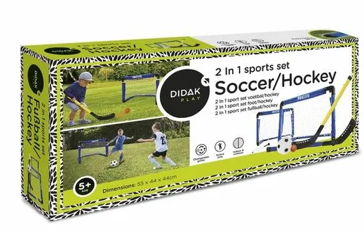 Voetbal en hockeyset 2 in 1 - didak play - afbeelding 1