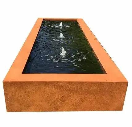 Watertafel corten 225 x 60 x 35